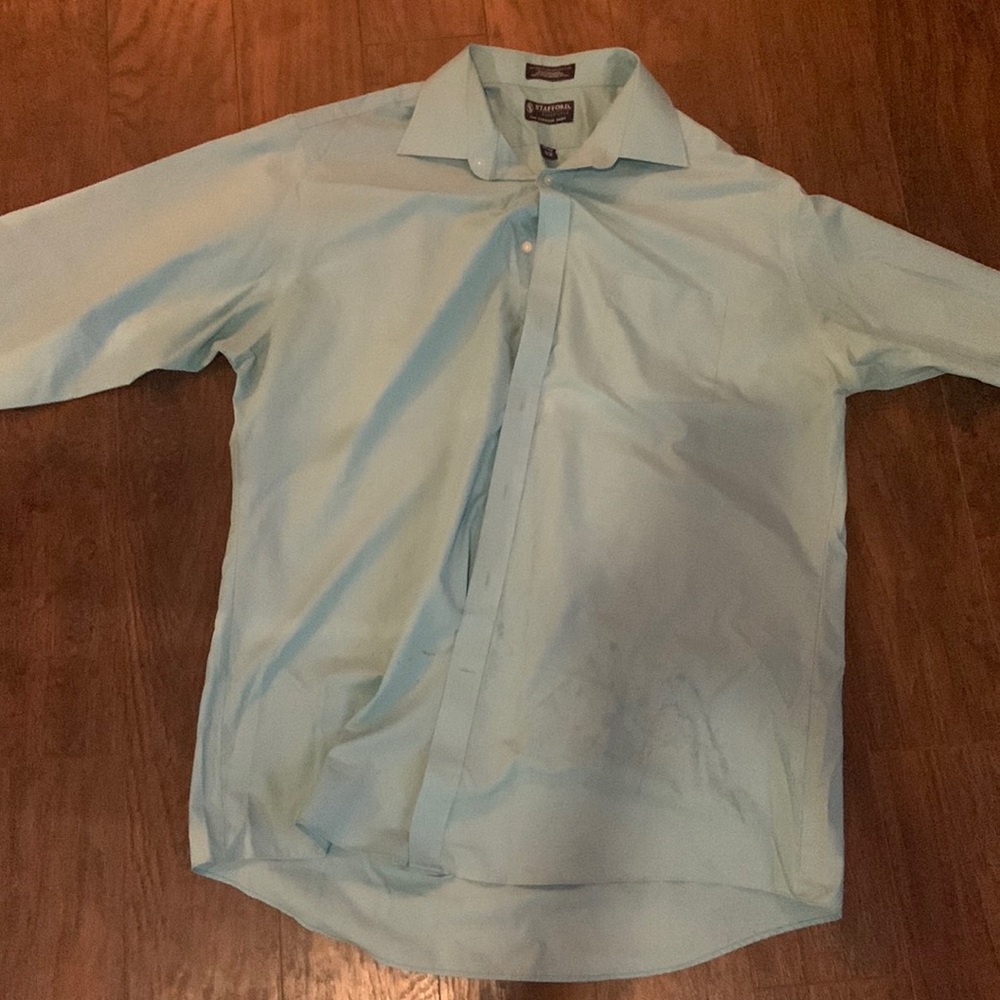 Teal long sleeve button up. Size 17 1/2 mens (XL)